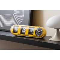 Nástenné hodiny Tube Flip Karlsson KA6032YE, 14cm